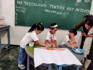My Tricolour Texture Art Activity (Class Balvatika 1) 2026-27